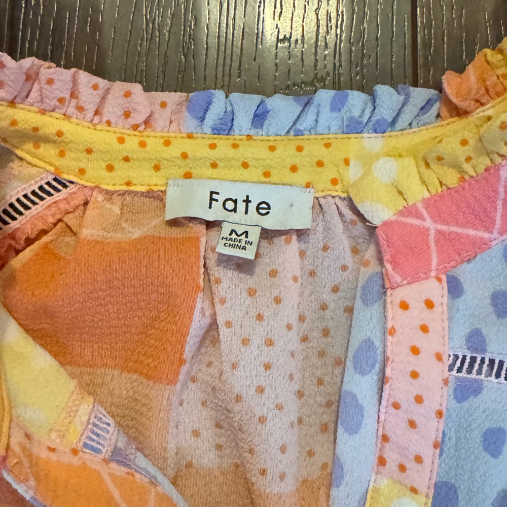 Fate Multicolor Patchwork Top - image 2